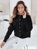 Dámský svetr na zapínání SELINA černý