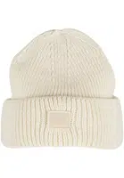 Knitted wool hat - cream