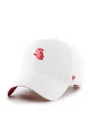 Bavlněná baseballová čepice 47 brand MLB Chicago White Sox bílá barva, hladká, B-CHPCU06GWS-WH