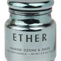 Vonná sójová svíčka Paddywax Marine Ozon & Sage 71 g tyrkysová barva