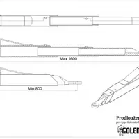 Golemtech Třídílná prodloužená ramena - 2 ks