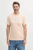 Bavlněné tričko Guess oranžová barva, s potiskem, M5GI07 I3Z14