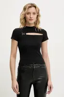 Tričko Heliot Emil černá barva, SS25_W_13_078_BLK01