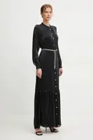 Šaty MICHAEL Michael Kors černá barva, maxi, MS482CM8BB