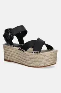 Kožené espadrilky BOSS Machica