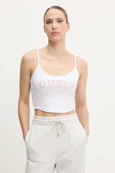 Top Guess SUNFLOWER bílá barva, V5GP16 K8RT2