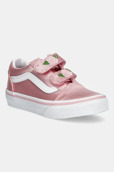 Tenisky Vans Old Skool V růžová barva, VN000CYDBJ11