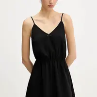 Šaty Tommy Jeans černá barva, mini, DW0DW20613