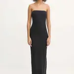Šaty Guess EVELINE černá barva, maxi, O5GK00 KCDE0