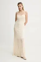 Šaty Gestuz béžová barva, maxi, 10909573