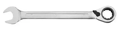 Očkoplochý klíč ráčnový 21 mm s přepínáním, vyhnutý 15 ° - 4Czech 4CZ-277R-21 Velikost: 23 mm