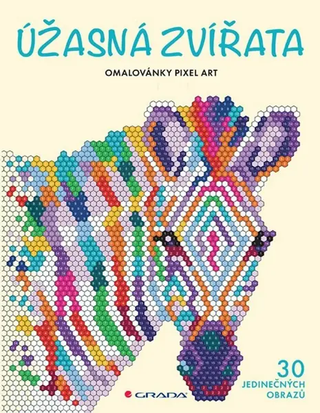 Omalovánky Pixel Art - Úžasná zvířata - Lauren Farnsworthová