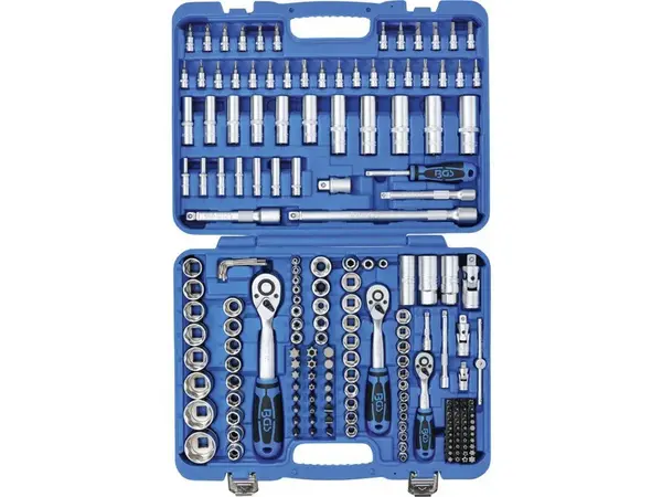 BGS technic Gola sada 1/4", 3/8", 1/2" hlavice Super-lock, 191 dílů- BGS 102292