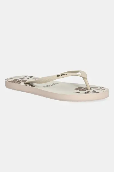 Žabky Rip Curl dámské, béžová barva, na plochém podpatku, 174WOT