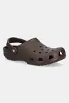 Pantofle Crocs Classic pánské, hnědá barva, 10001
