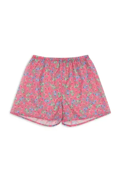Kraťasy Konges Sløjd PACEY SHORTS GOTS růžová barva, KS103239