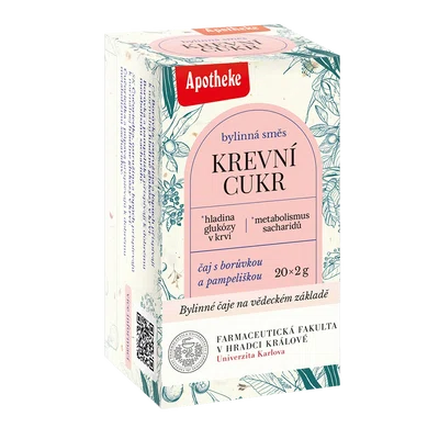 APOTHEKE Čaj Krevní cukr Farmaceutická fakulta 20 x 2 g