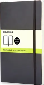 Zápisník MOLESKINE měkký čistý černý L
