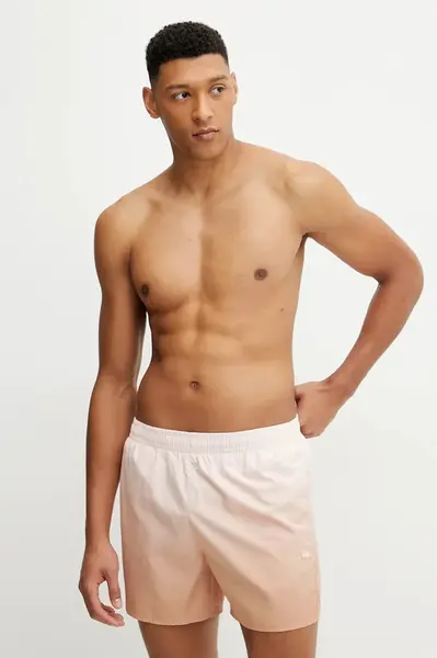 Plavkové šortky Lacoste oranžová barva, MH9108