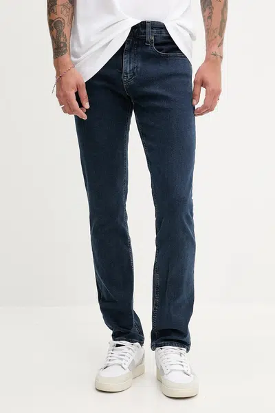 Džíny Tommy Jeans pánské, tmavomodrá barva, DM0DM21213