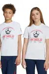 Dětské bavlněné tričko adidas Originals bílá barva, JV7694