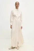 Šaty Answear.LAB béžová barva, maxi