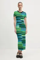 Šaty Desigual URUGUAY zelená barva, maxi, 25SWVF04