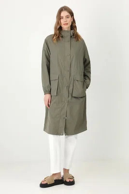 Parka Medicine dámská, zelená barva, oversize
