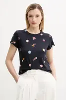 Bavlněné tričko Rag & Bone dámské, tmavomodrá barva, WCC25PT016CH16