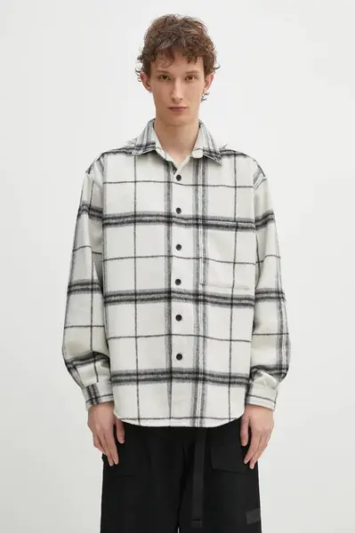 Košile s příměsí vlny MKI MIYUKI ZOKU Check Flannel Shirt