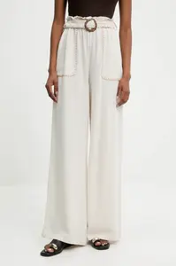 Kalhoty s lněnou směsí Answear.LAB