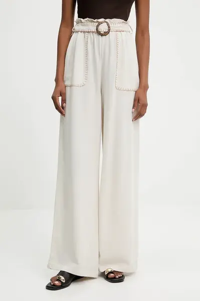 Kalhoty s lněnou směsí Answear.LAB