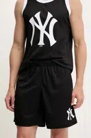 Kraťasy 47 brand MLB New York Yankees pánské, černá barva, BB017PMXYEX657794JK