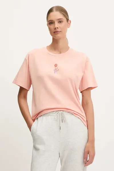 Bavlněné tričko Picture Keynee dámské, oranžová barva, WTS0592