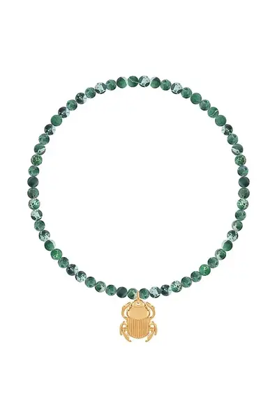 Náramok s prírodnými kameňmi Lilou Skarabeusz