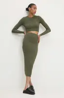 Súprava - sveter a sukňa Answear.LAB zelená farba