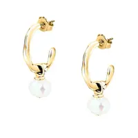 Morellato Půvabné pozlacené náušnice 2v1 Perla SXU46