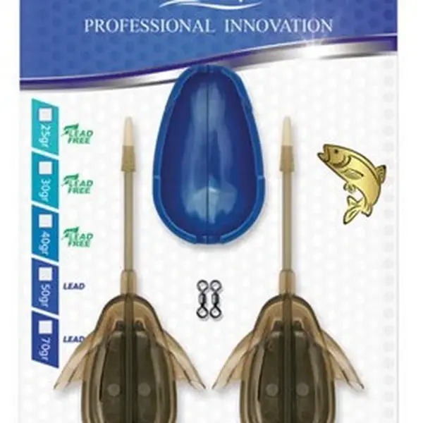 Cralusso krmítko method double chance 2+1 sada - 70 g