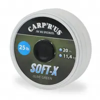 Carp´r´us návazcová šňůrka soft-x olive green 20 m - 45 lb