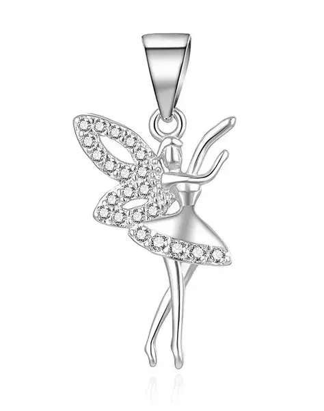 MOISS Krásný stříbrný přívěsek Víla P0001131