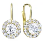 Soliter Zlaté náušnice s čirými krystaly 239 001 00979