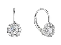 Evolution Group - Pavona Stříbrné dívčí náušnice se zirkony 11474.1 crystal