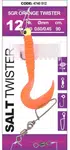 Spro návazec na tresky salt twister orange 90 cm - háček 1 hmotnost 3 g