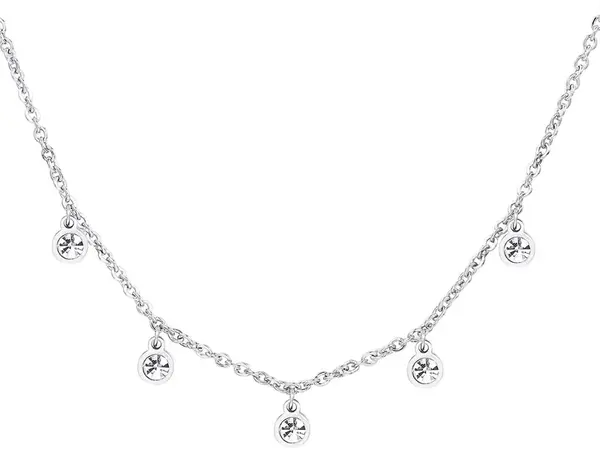 S'Agapõ Trblietavý oceľový náhrdelník Luce SCE01