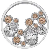 Hot Diamonds Prívesok Hot Diamonds Emozioni Spirito Libero Freedom Champagne Coin 2,5 cm