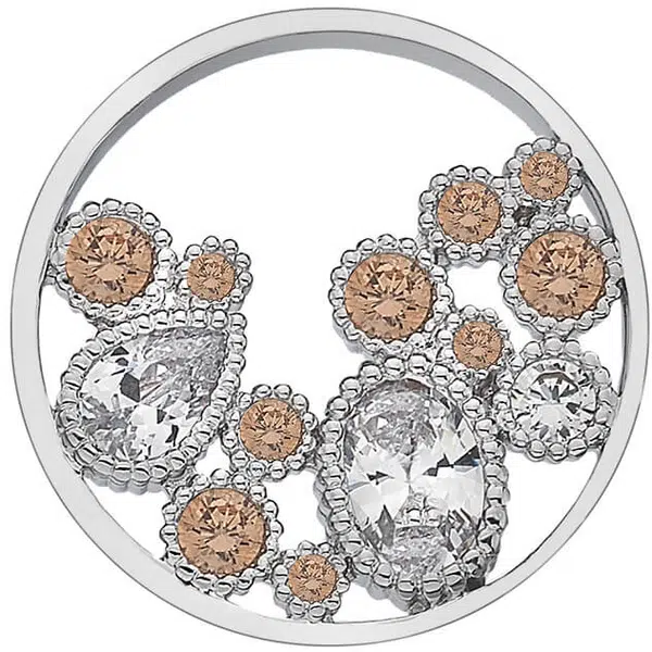 Hot Diamonds Prívesok Hot Diamonds Emozioni Spirito Libero Freedom Champagne Coin 2,5 cm