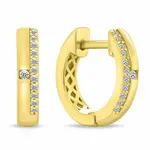 Brilio Silver Obľúbené pozlátené kruhy so zirkónmi EA471Y