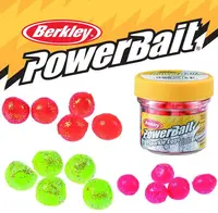 Berkley gumové nástrahy powerbait ikry 1 cm 14 g-rúžová+gliter