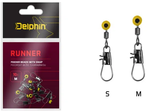 Delphin bežec  s karabinkou runner 10 ks-s