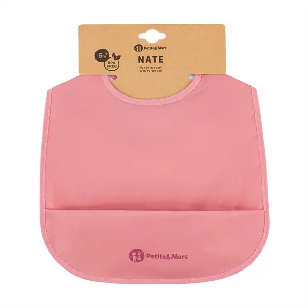 PETITE&MARS Podbradník PU Nate Dusty Rose 6m+